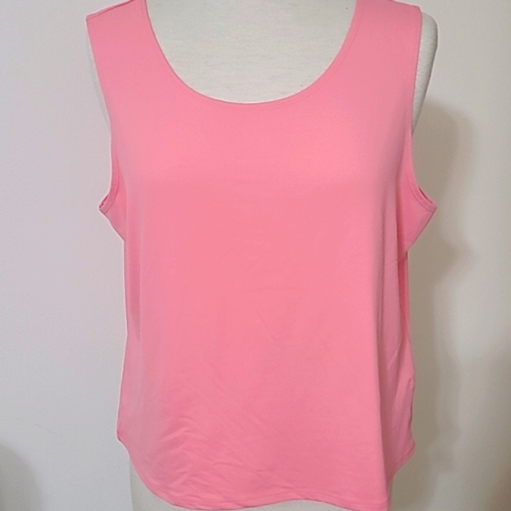 Set of 2 Sleeveless Tops PXL Blue Top And Pink Top